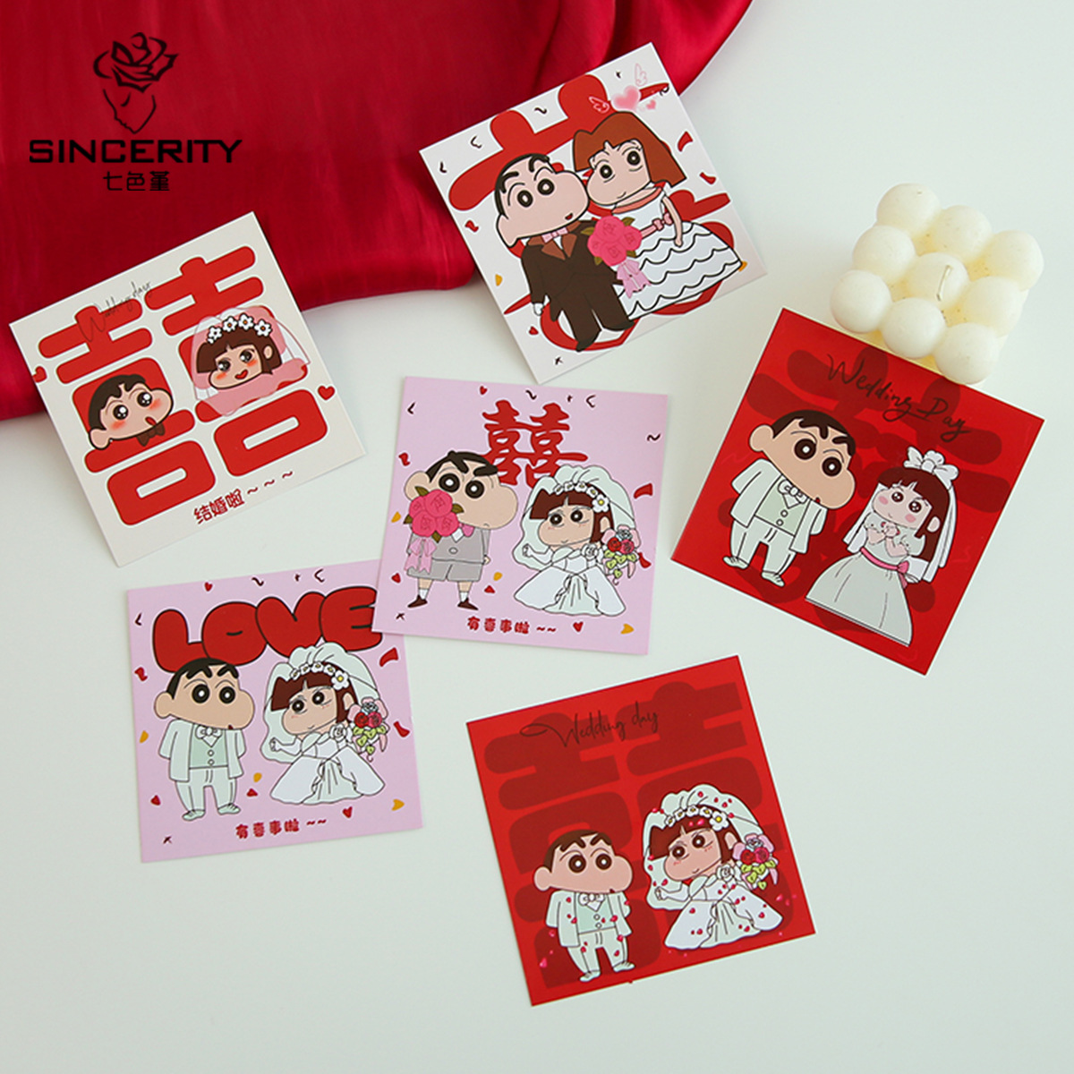 Siete colores cordier pequeñas nuevas bodas tarjetas de fiestas de flores productos festivos tarjetas de embalaje de flores floristas materiales de flores