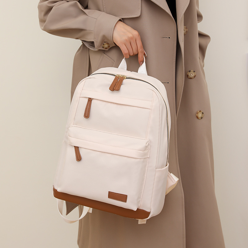 Casual Laptop Backpack For Women Fashionable Oxford Fabric Bag_voghion.com