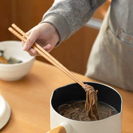 榉木油炸筷子木质火锅筷捞面筷拉面加长炸油条筷实木厨房餐具批发