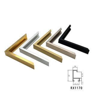 Ruixin Decorative Painting Aluminum Alloy Photo Frame Thin Edge Picture Frame Strip Metal Photo Frame Photo Frame Line Slitting Wholesale