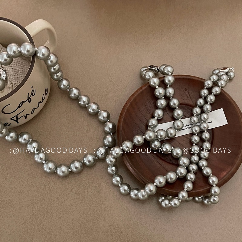 Einfacher Stil Geometrisch Imitationsperle Perlen Polieren Frau Halskette display picture 14