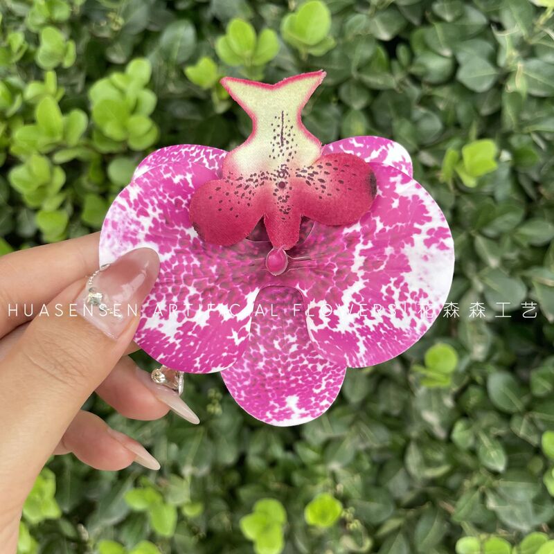 3Dプリントフィルム胡蝶蘭シミュレーション単輪花頭手作り結婚お土産喜糖箱装飾diy靴花|undefined