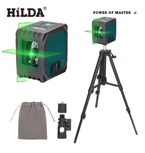 Nuevo Nivel Láser con Batería de Litio, Medidor de Nivel de Luz Potente, Proyector de Línea Láser Recargable para Exteriores, Autonivelante
