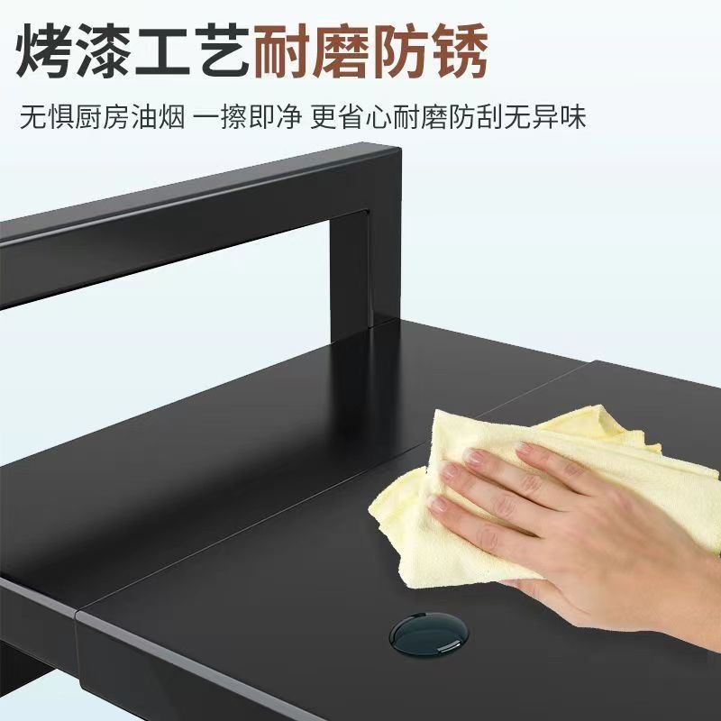 Estante de almacenamiento de cocina para horno de microondas grueso y grueso arroz cocina eléctrica galleta eléctrica estante de condimento horno eléctrico estante de almacenamiento de cocina