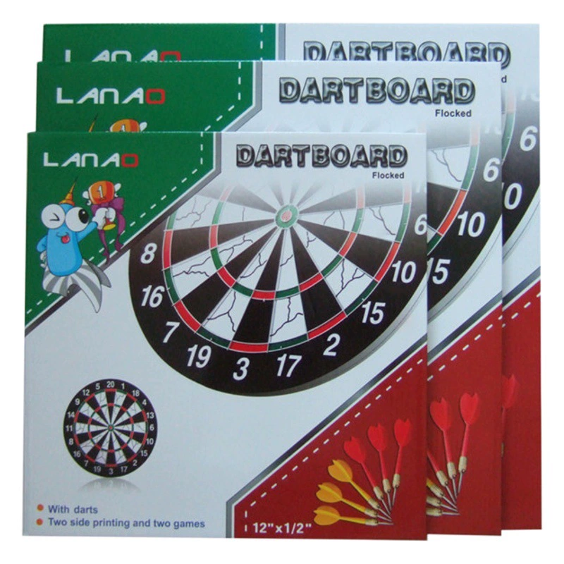 Дартс-диск 12-дюймовый, набор из 15inch 17inch игл-мишеней из двусторонней флокированной бумаги, в наличии, трансграничная игольная мишень