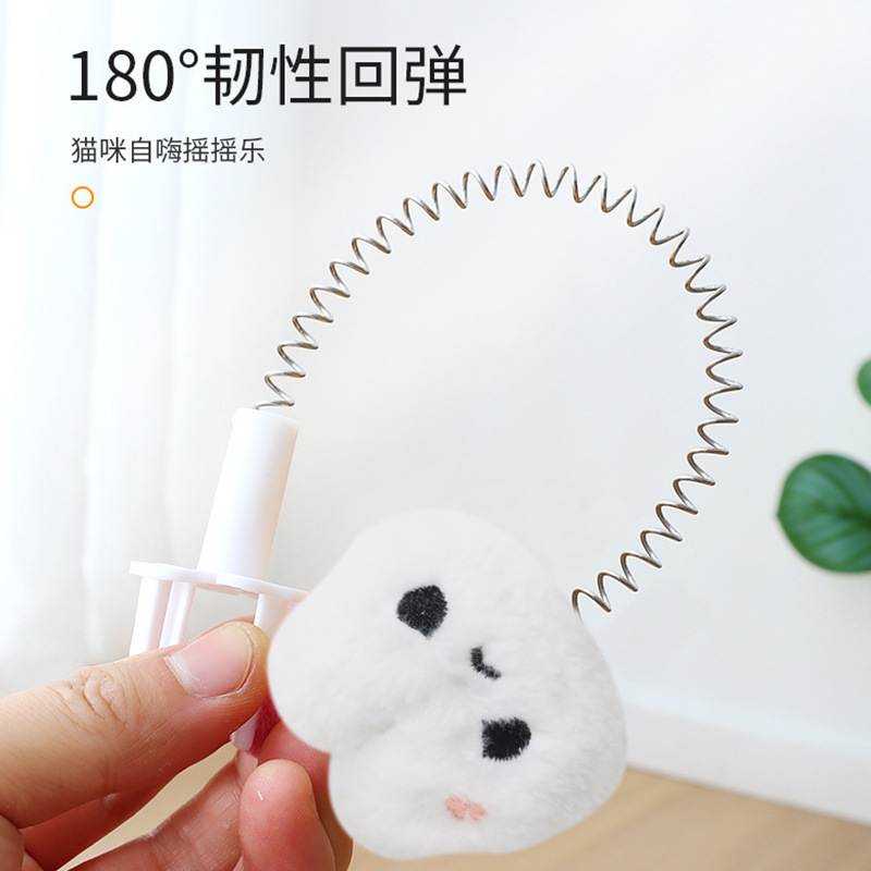 Juguete para gatos, emoticonos de música de swing, divertido palo para gatos, alivia el aburrimiento