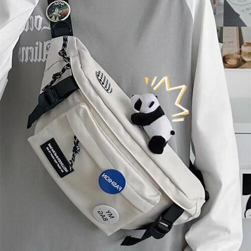 Fashionable cool ins men's cross-body chest bag, street Harajuku one-shoulder sports, all-matching overalls cross-body bag, students 'pockets