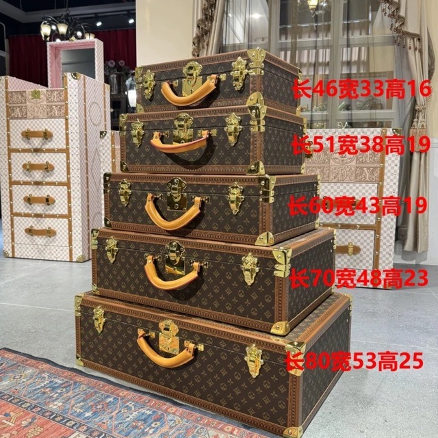 老花塔箱40硬箱收纳箱复古老花手提箱行李箱DIY硬箱子背景摆放箱