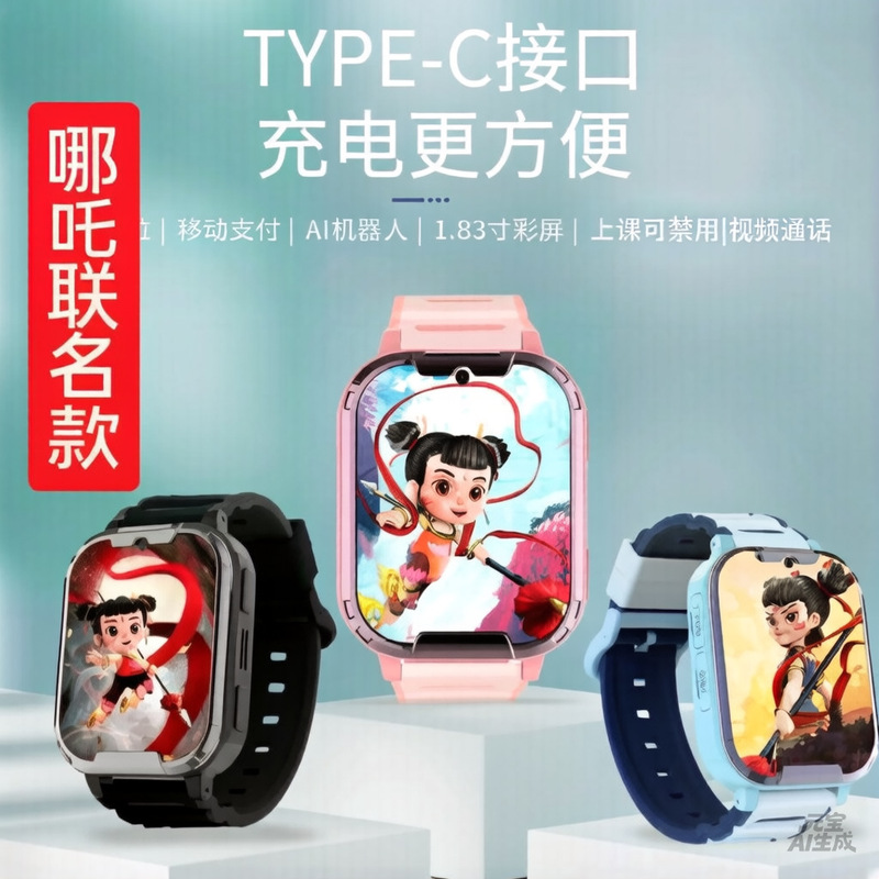 Primary school genius children's phone watch 5G full netcom smart WiFi positioning watch card video call