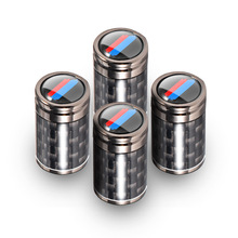 新品美式轮胎气门嘴帽盖碳纤维汽车车轮门芯盖子改装装饰通用热销