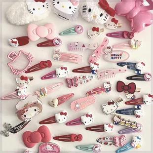 Cartoon Hellokitty Cute Hairpin Princess Tiara Can Kt Cat Versatile Girls Bangs Clip Side Clip 25