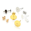 200 pieces/package DIY jewelry material earrings earrings, earrings, earrings, large head t -needle flat ear needle earrings