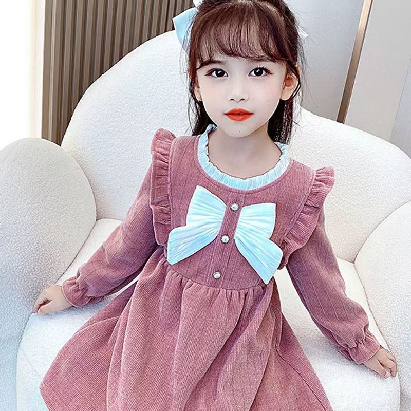 Ch, styles printemps-automne, robes à manches longues de haute qualité, à la mode et élégantes pour les filles plus âgées,_voghion.com