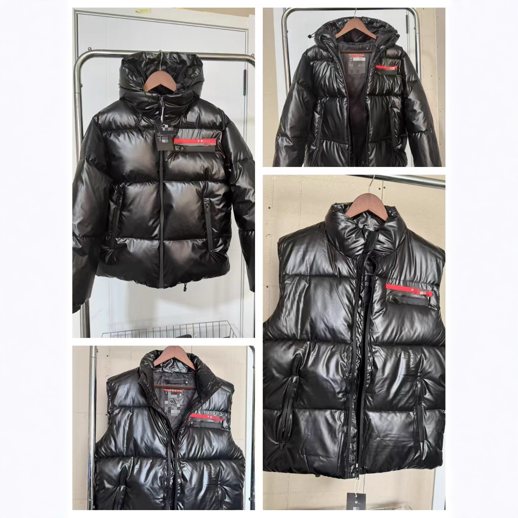 欧洲站冬季正确版潮牌P家新款面包服时尚百搭男女款御寒棉服外套