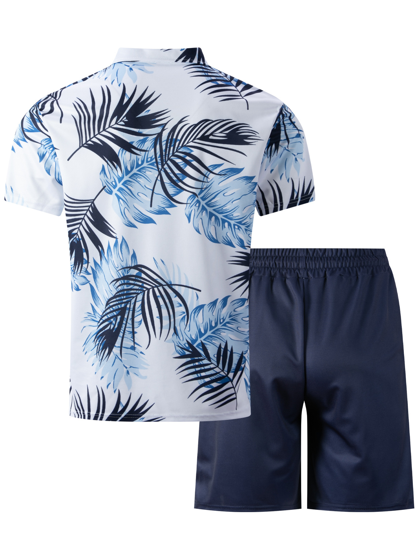 Conjunto de polo e calções de homem secagem rápida casual_voghion.com