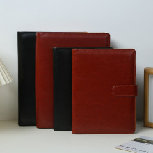 定制变色活页夹笔记本主题教育学习本扣环简约商务皮面记事本现货