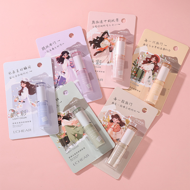 25年新款水盈淡彩润唇膏学生女口红唇膏补水保湿秋冬独立装护唇膏|undefined