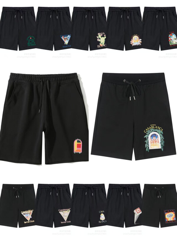Casablanca Casablanca Printed Casual Shorts and Sweatpants Independent Station Cross-Border E-Commerce Export