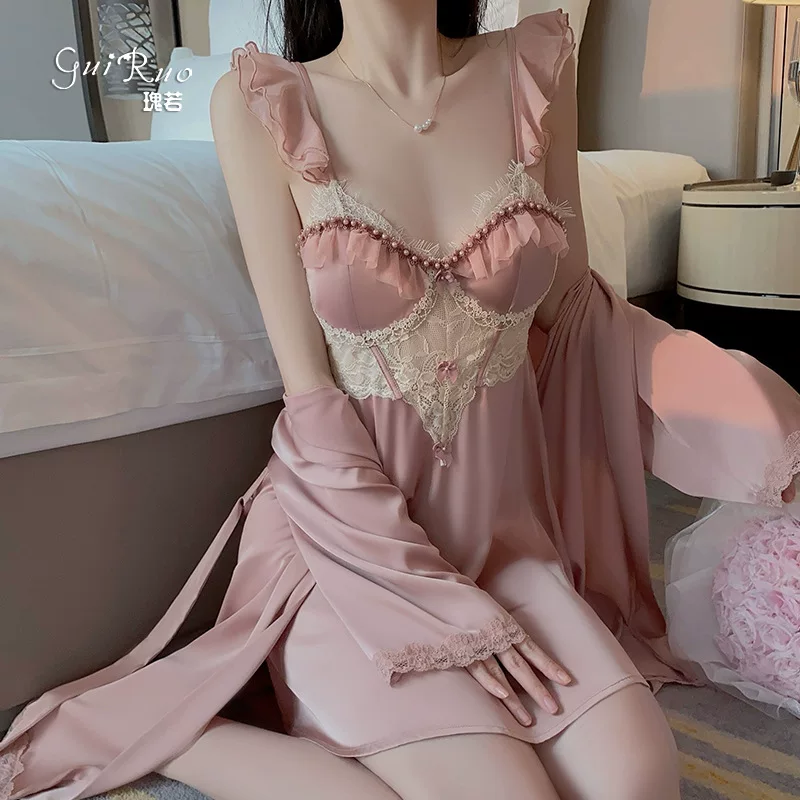 Пластыри/Вкладыши для груди из жемчуга, пижама, юбка, комплект, без спинки, плюс размер