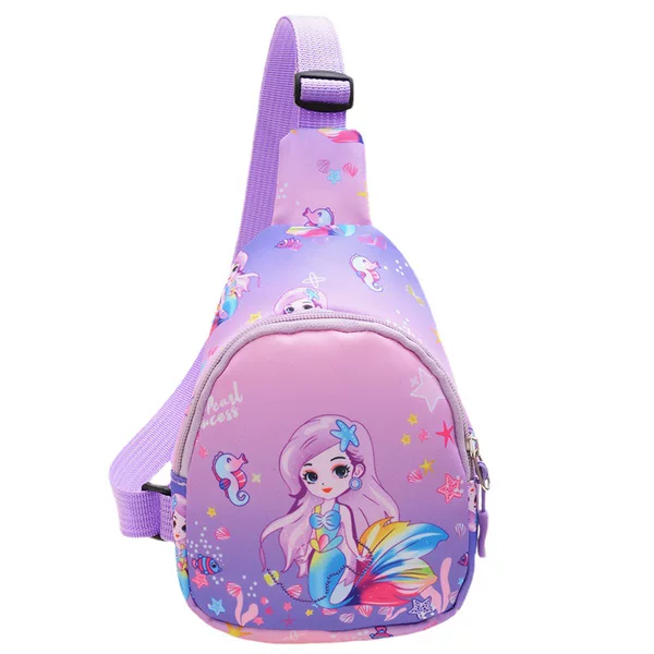 New Fashion Cute Cartoon Children's Bag Outdoor Travel Crossbody Bag Boys and Girls Universal Chest Bag Coin Purse