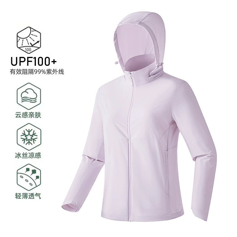 Уличная солнцезащитная одежда из ледяного шелка UPF50 + анти-УФ-бактерицидная дышащая одежда с капюшоном для рыбалки и езды на велосипеде с логотипом по индивидуальному заказу