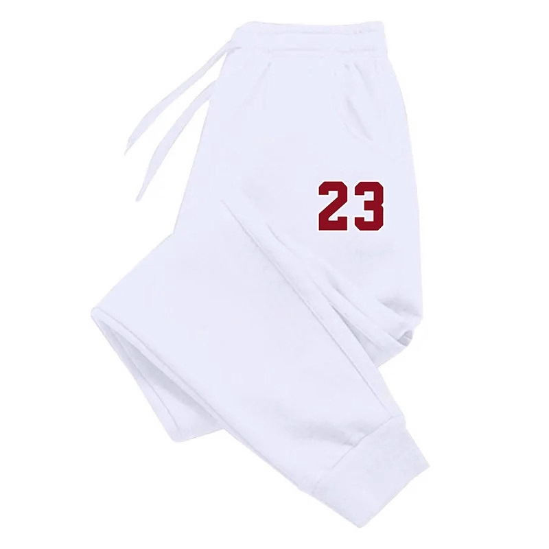 Factory Direct Sale Men's Trendy Printed Sweatpants Warm Joggers Versatile Cuffed Pants Casual Loose Sports Sweatpants