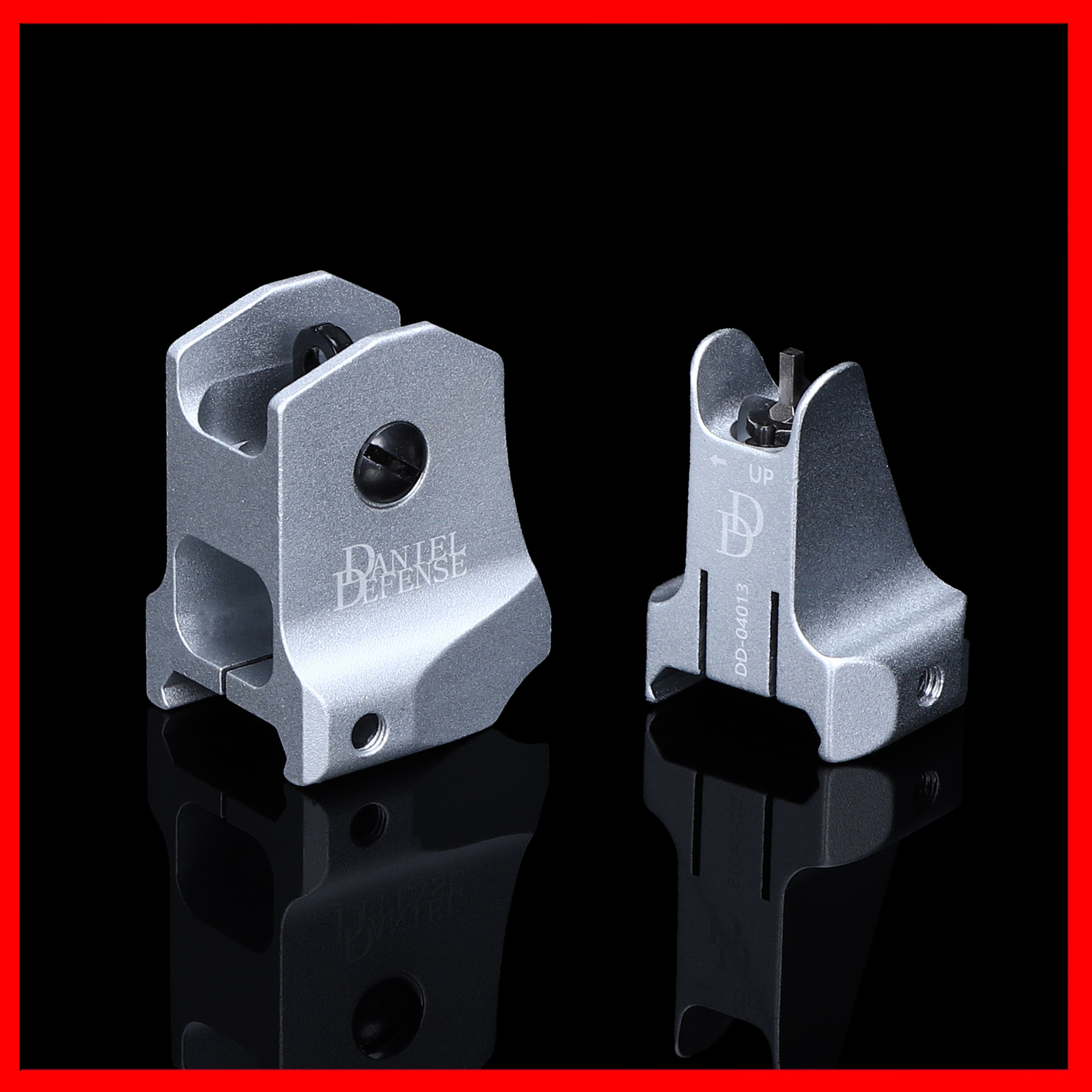 Máquina de puntería metálica puntería mecánica KAC plegable DD triángulo 20mm guía de alineación delantera y trasera cqb accesorios Magap todo metal