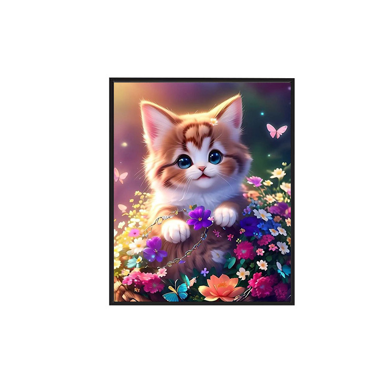 Diamante 5D dibujo de mano full diameters diy pegatinas de cristal animal pegatinas de pintura decorativa personalizada gemas de diamante al por mayor