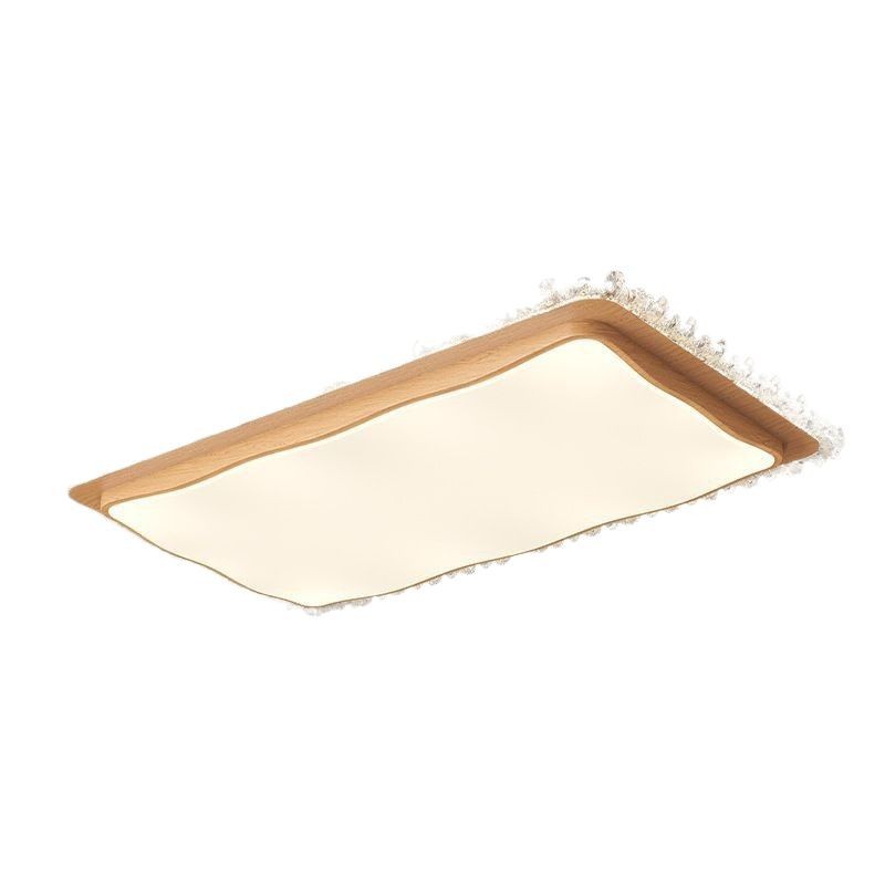 [Selección estricta] lámpara de techo de espectro completo 2025 nueva combinación de paquete de estilo de madera de lujo moderno y simple