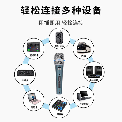 Cross-border new Beta57A professional stage performance wired dynamic microphone singing computer home karaoke microphone