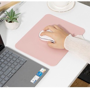 Mouse Pad small size Double-sided Leather Simple Solid Color Table Mat Waterproof Dirty Resistant Western Food Non-slip Office Keyboard Placemat