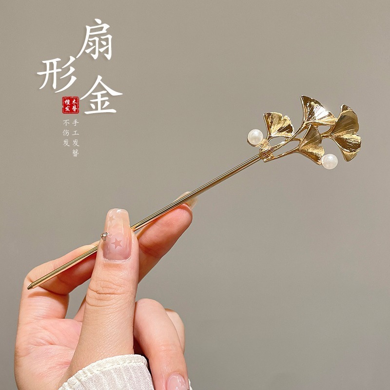 高級気質百合頭飾り新古風花高級感ヘアピン清新甘美女古風チャイナドレスヘアピン|undefined