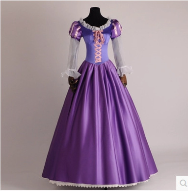 Adult Enchanted Rapunzel Rapunzel Purple Long Dress Rapunzel Performance Costume