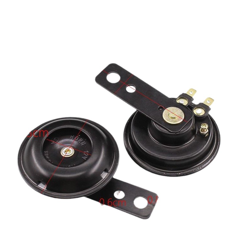 Bocina de un solo tono para motocicleta eléctrica de pedal, bocina de hierro impermeable de 12 V, 48 V, 60 V, bocina pequeña para triciclo, súper fuerte