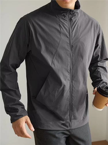 【Traveler Series】Lightweight Thin Spring/Autumn Collar Sweatshirt Windproof Sun Protection Jacket Business Outerwear Commuting