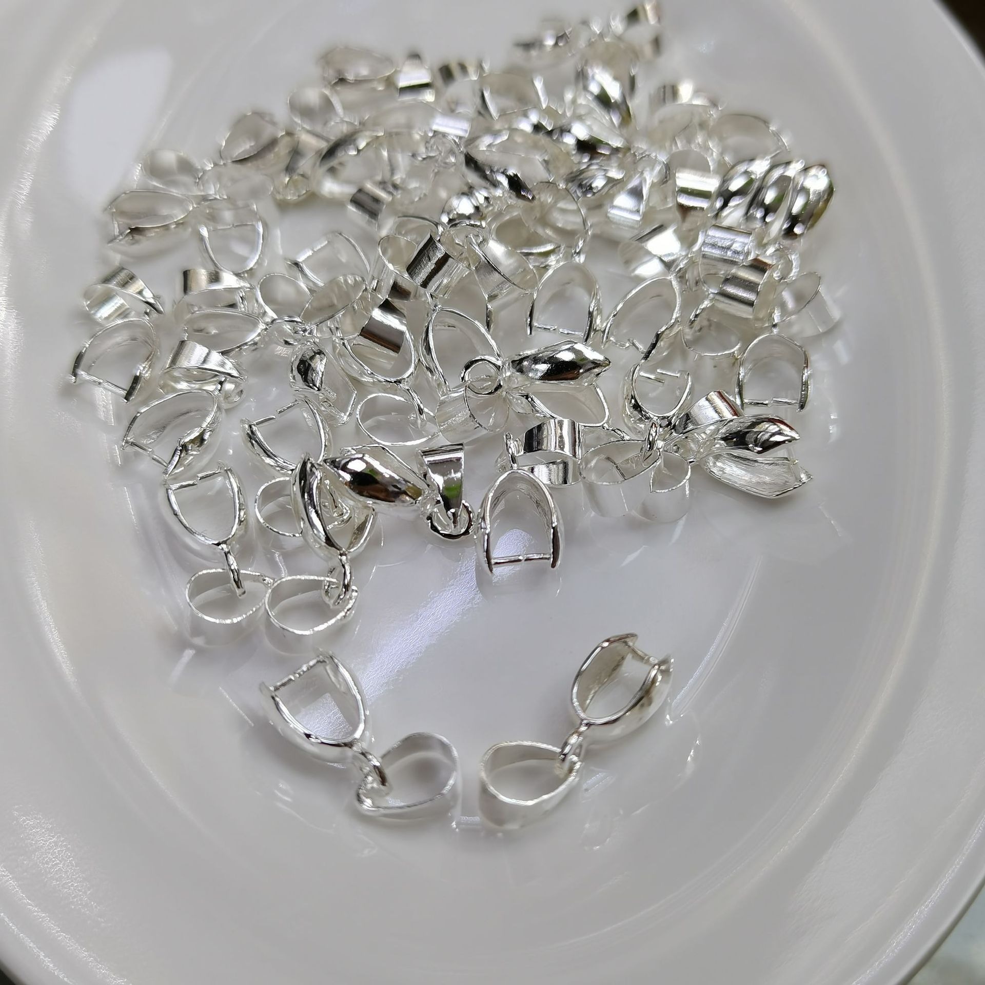 Directo de fábrica accesorios de la joyería de bricolaje colgante hebilla collar de semillas de melón hebilla de joyería de cristal de jade ágata