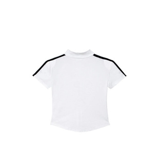 College-style Sports Short Zipper T-shirt Women's 2025 Summer New Western-style All-match Slim-fit Spice Girl Short-sleeve Top