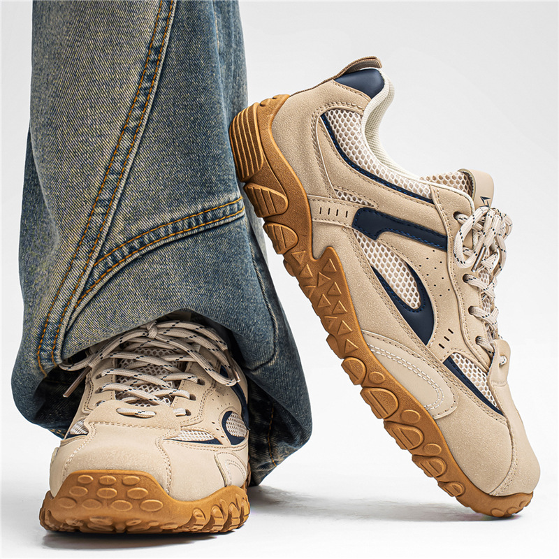 Mesh breathable low casual footwear all-season