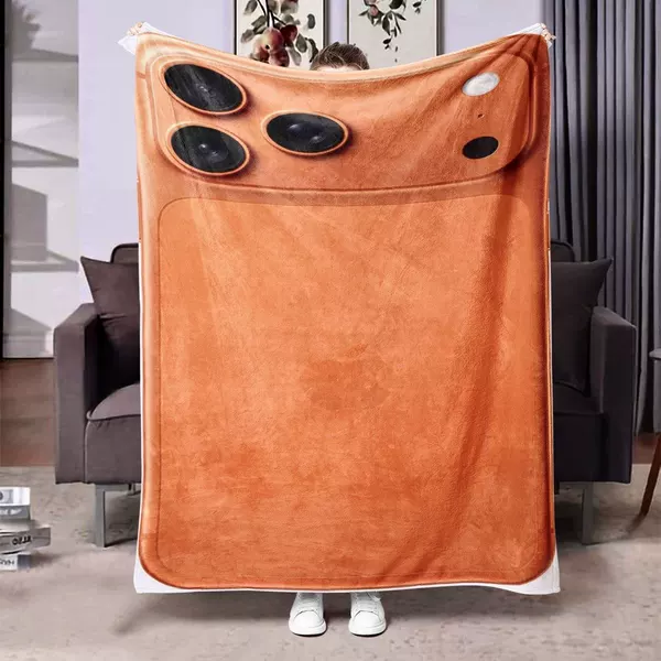 Iphone17 Flannel Blanket, Suitable for All Seasons, Office Nap Blanket, Dormitory Sofa Leg Cover, Shawl Blanket