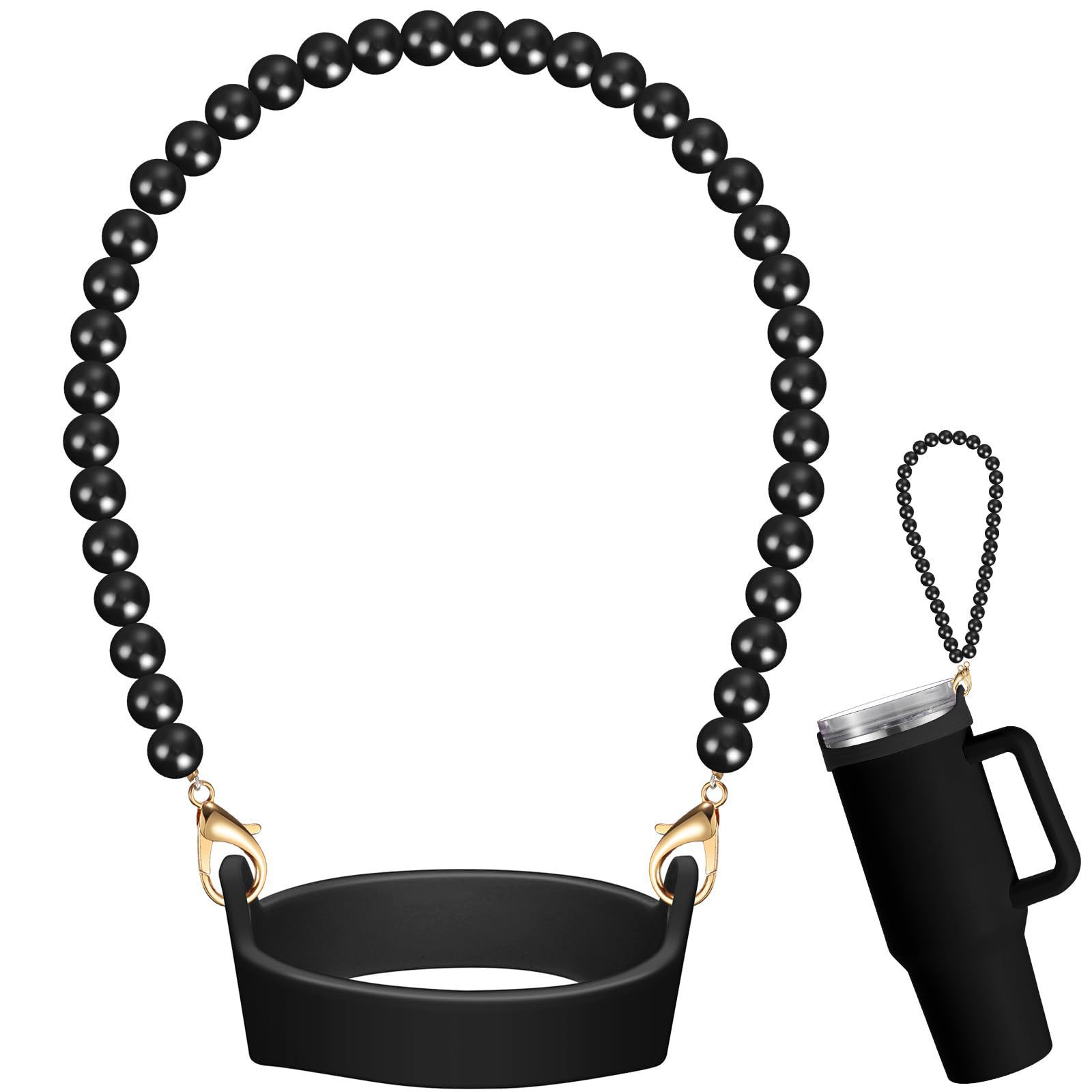 Amazon taza de agua portátil copa collar flores Stanley silicona Amazon explosión kettle cordón trenzado con colgante