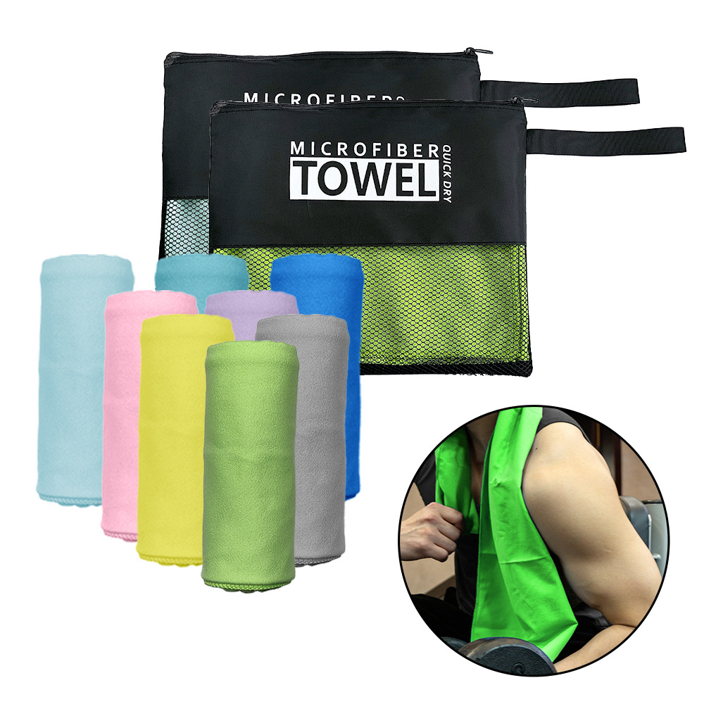 Toalla deportiva de secado rápido de lana de doble cara, toalla deportiva de microfibra al aire libre, toalla deportiva de secado rápido, toalla de yoga de acondicionamiento físico