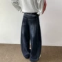 春秋季水洗宽松显瘦牛仔裤