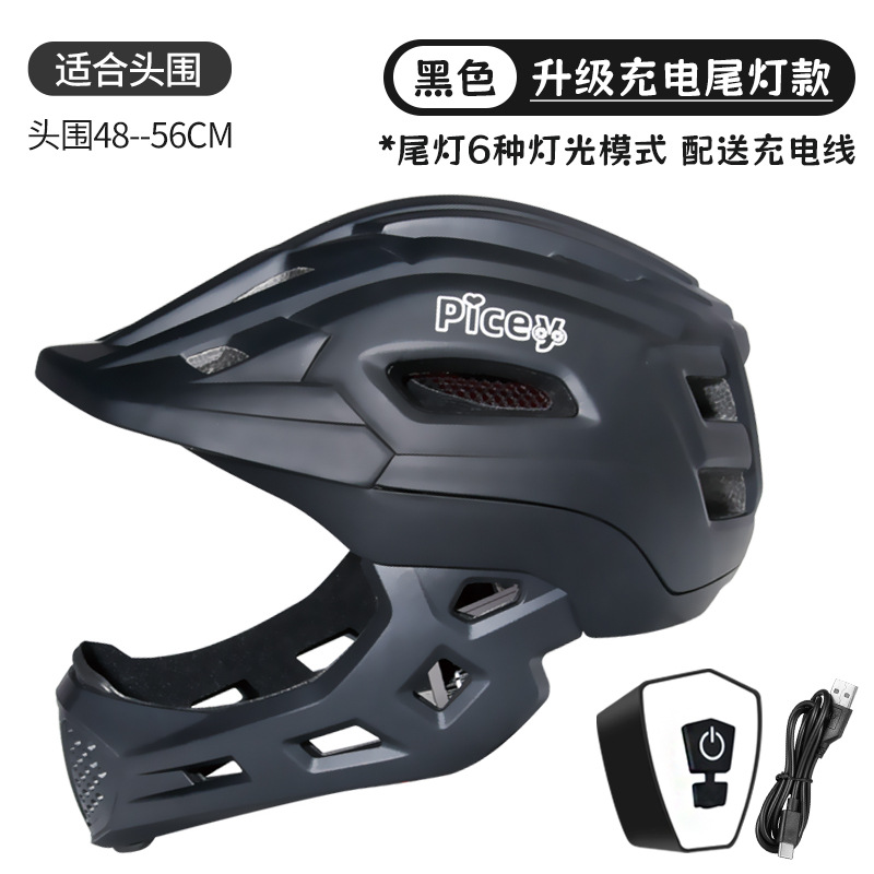 Casco de bicicleta de equilibrio para niños, casco completo, patinaje, sombrero, equipo de montaje, protector, cascos para niños y niñas