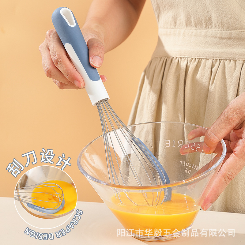 Silicone de doble color 5 piezas set cuchilla de goma cuchilla de crema cuchilla de silicona abrazadera de alimentos cepillo suministros de herramientas de horneado