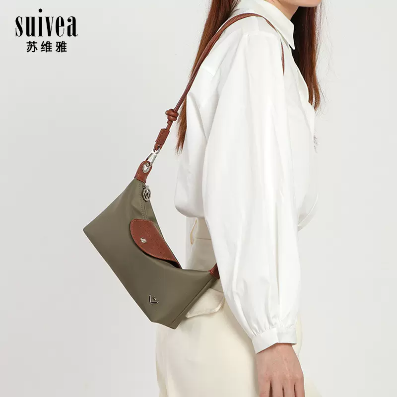 牛津布尼龙饺子包饭盒包单肩腋下包韩女手提便当包斜挎mini枕头包