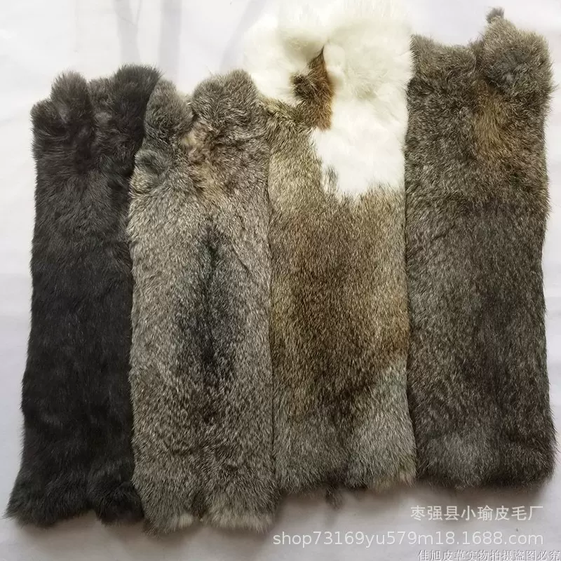 批发处理兔皮整张家兔獭兔毛皮原料护膝沙发飘窗坐垫内胆DIY饰品