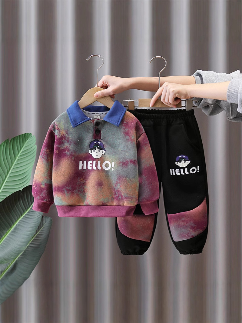 7782 traje de camisa POLO para niños primavera 2025 nuevo estilo estilo occidental ropa de celebridades de Internet para niños primavera y otoño traje de dos piezas primavera
