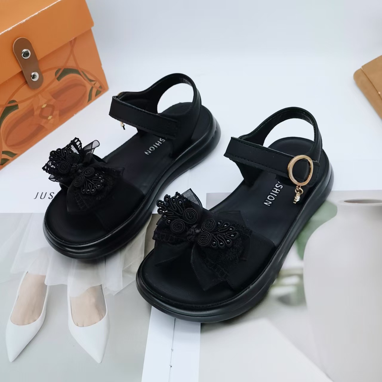 34-39 Tamaño de sandalias para niñas 2026 zapatos de playa para niños zapatos de niñas zapatos de princesa