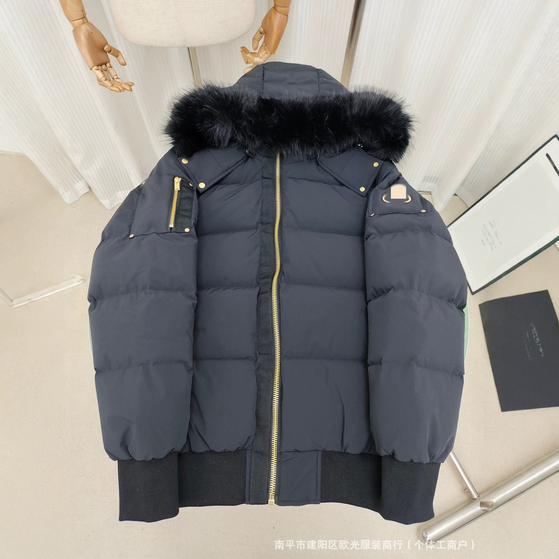 Cross-border Moose Scissors 12 Styles Down Jacket with Canadian Fox Fur, Men's Hooded Fur Collar Parka Coat Cross-border Moose Scissors 12 Styles Down Jacket with Canadian Fox Fur, Men's Hooded Fur Collar Parka Coat