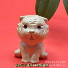 桃木十二生肖原木雕刻手把件属相虎桌面饰品景区摆摊文玩钥匙扣